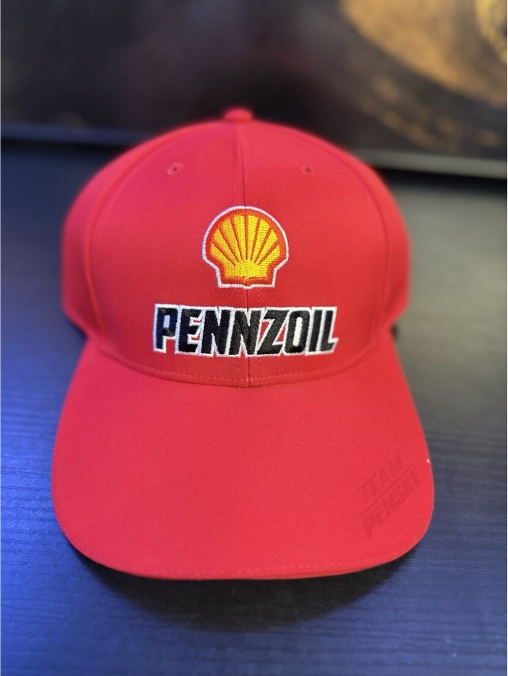 PUMA Shell Pennzoil Racing Red Adjustable Hat Cap Motorsports 2019